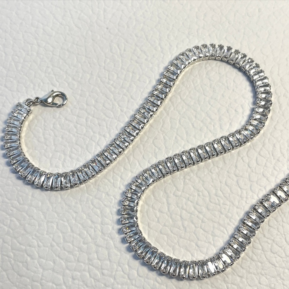 WGP Tennis Baguette Choker Necklace - Picture 3 of 3